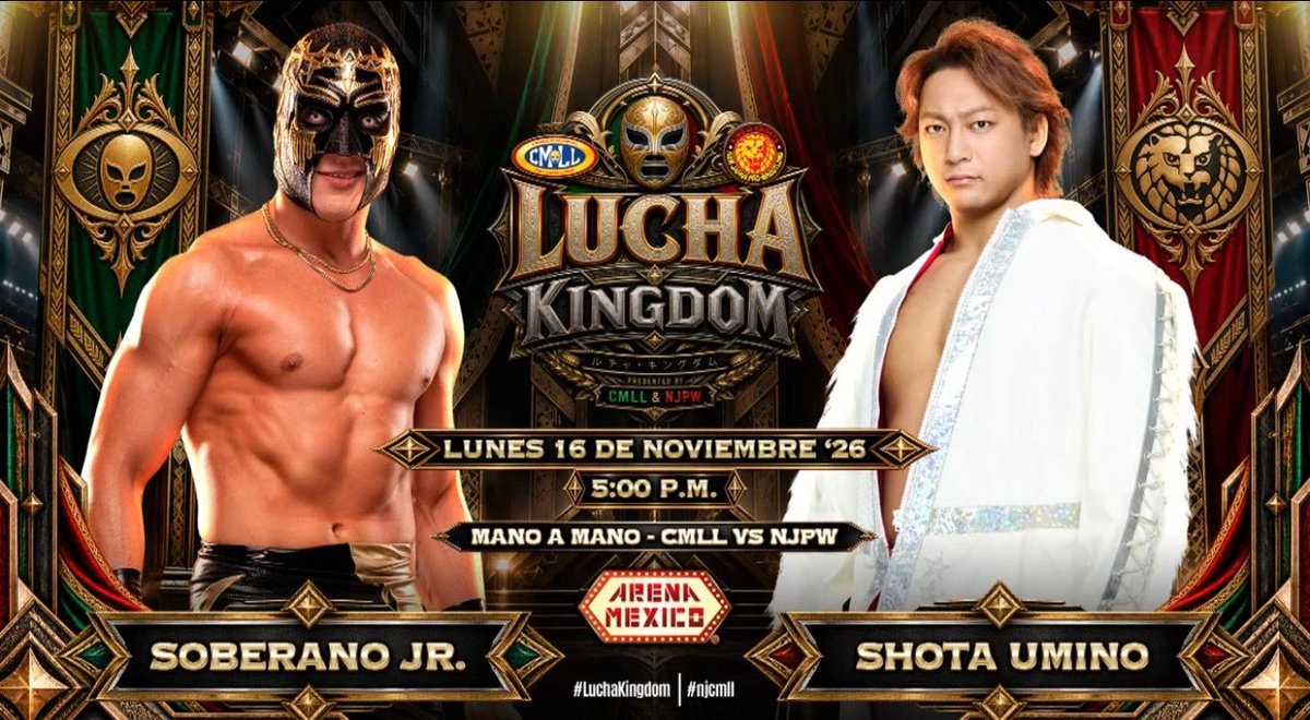 Soberano Jr vs Shota Umino Lucha Kingdom Soberano Jr vs Shota Umino Lucha Kingdom