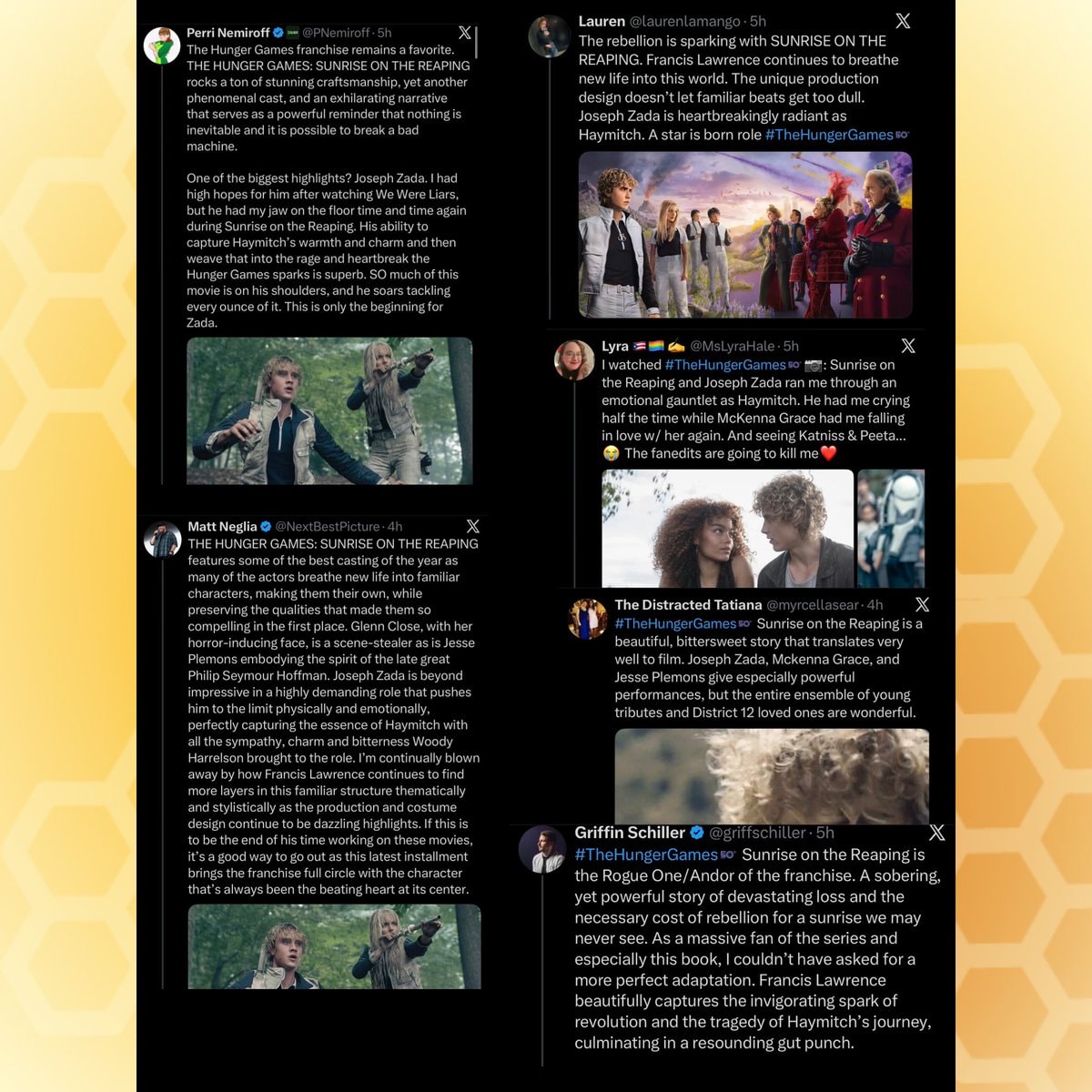THE HUNGER GAMES: SUNRISE ON THE REAPING cast reactions (photo 2 of 2)