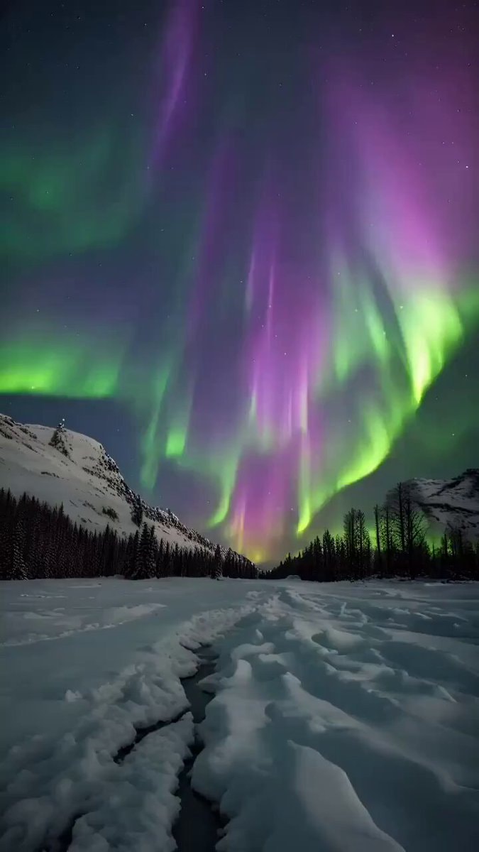 Aurora lights over Alaska