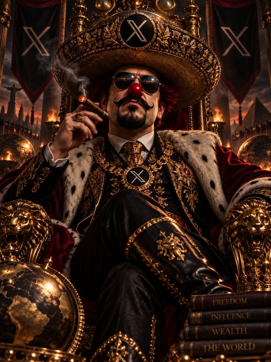 FREEDOM INFLUENCE WEALTH THE WORLD throne