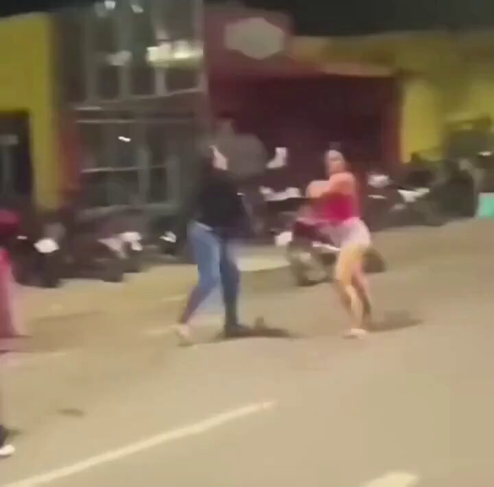 street fight at night