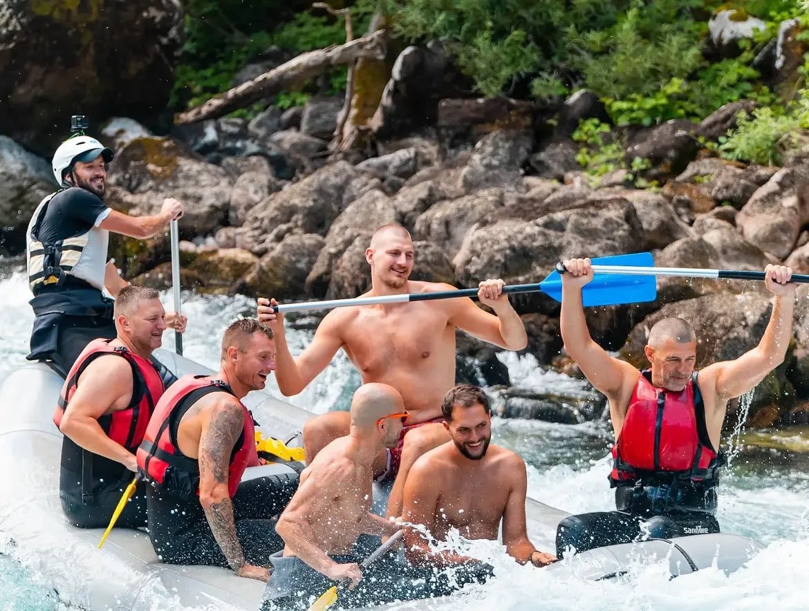 Nikola Jokic rafting Serbia