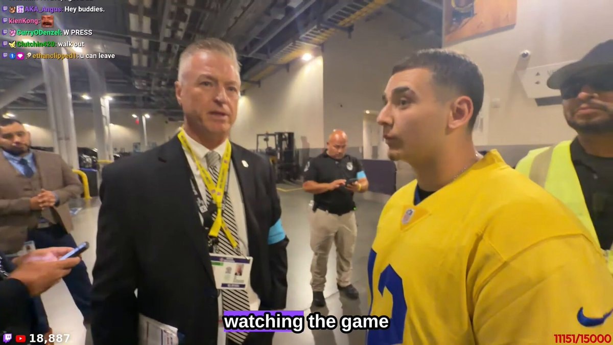 Lacy ejected from SoFi Stadium
