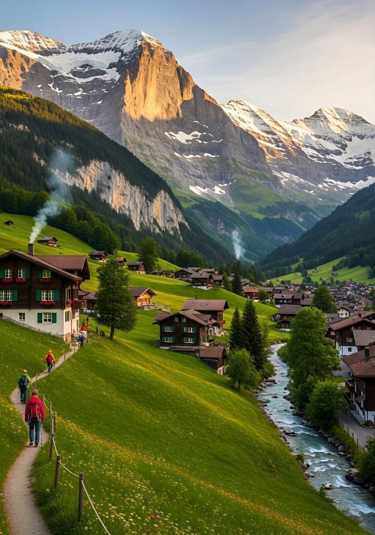 Switzerland mountain village train (photo 4 of 4)