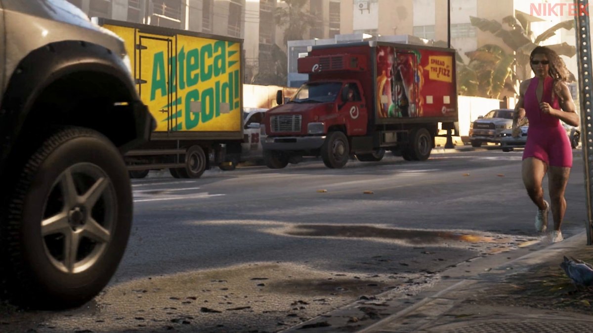GTA 6 Extended Look wet tire marks