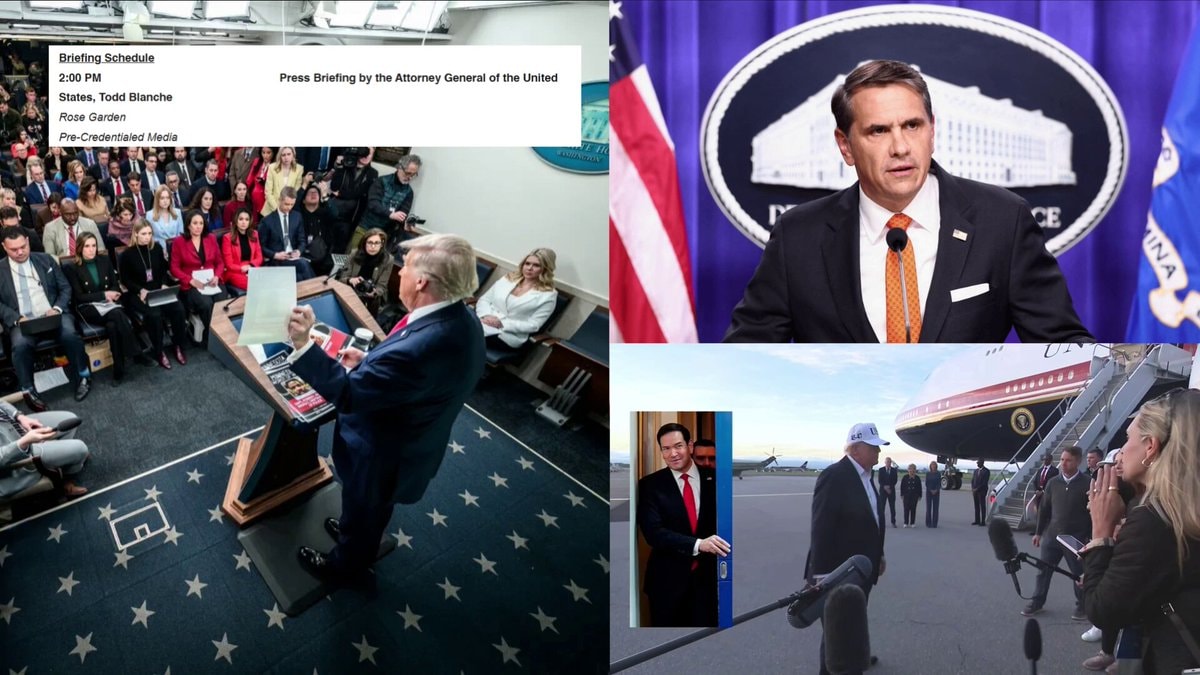 Todd Blanche White House Press Secretary Rotation