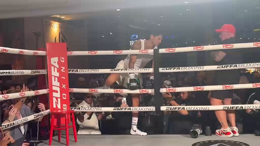 Ryan Garcia open workout before Conor Benn Ryan Garcia open workout before Conor Benn