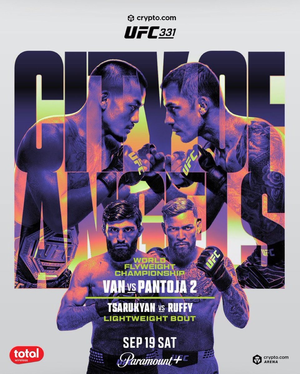 UFC 331 Van vs Pantoja 2 Poster