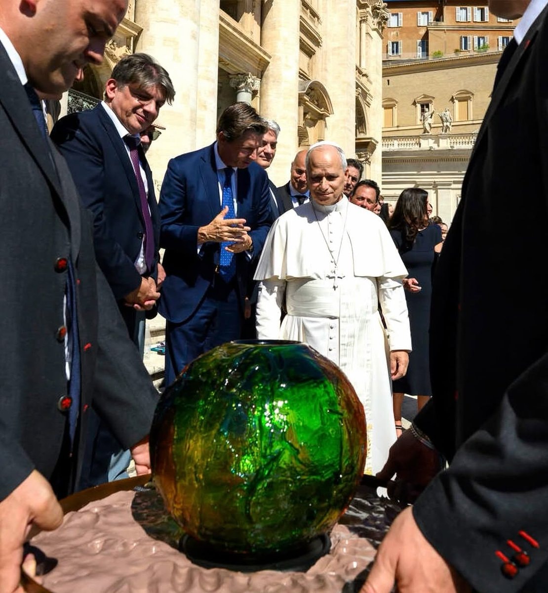Pope Leo XIV receives Sphere of Humanity Pope Leo XIV receives Sphere of Humanity