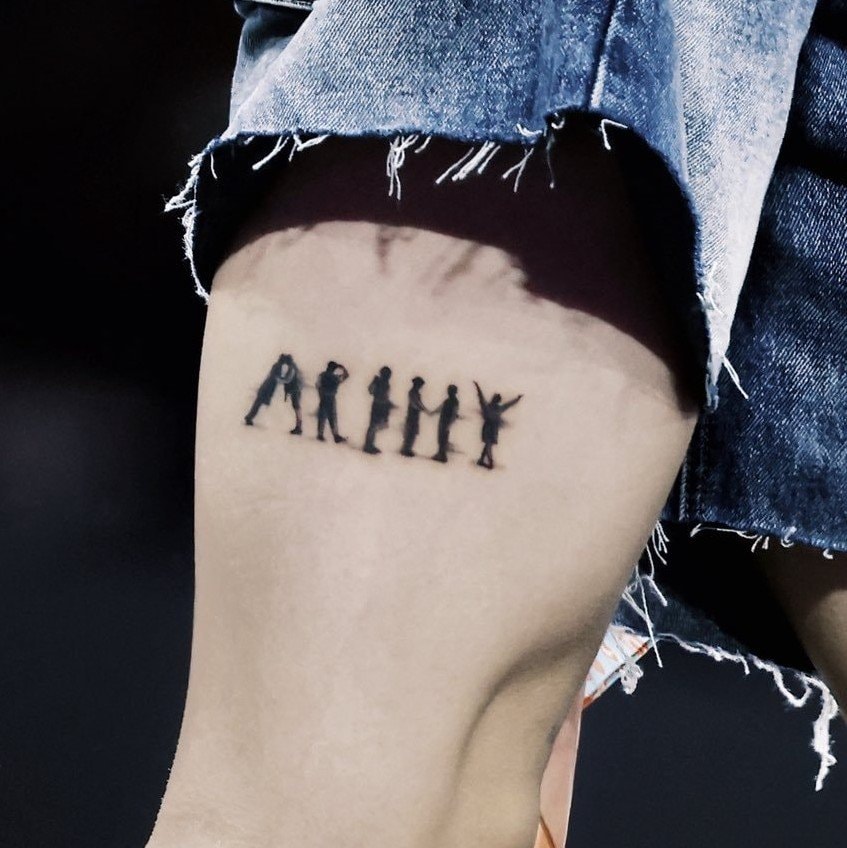 j-hope ARMY pose tattoo
