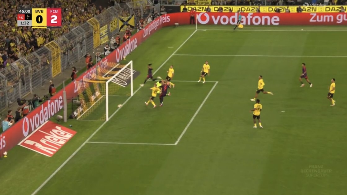 Michael Olise dribble finish BVB vs FCB (photo 4 of 4)
