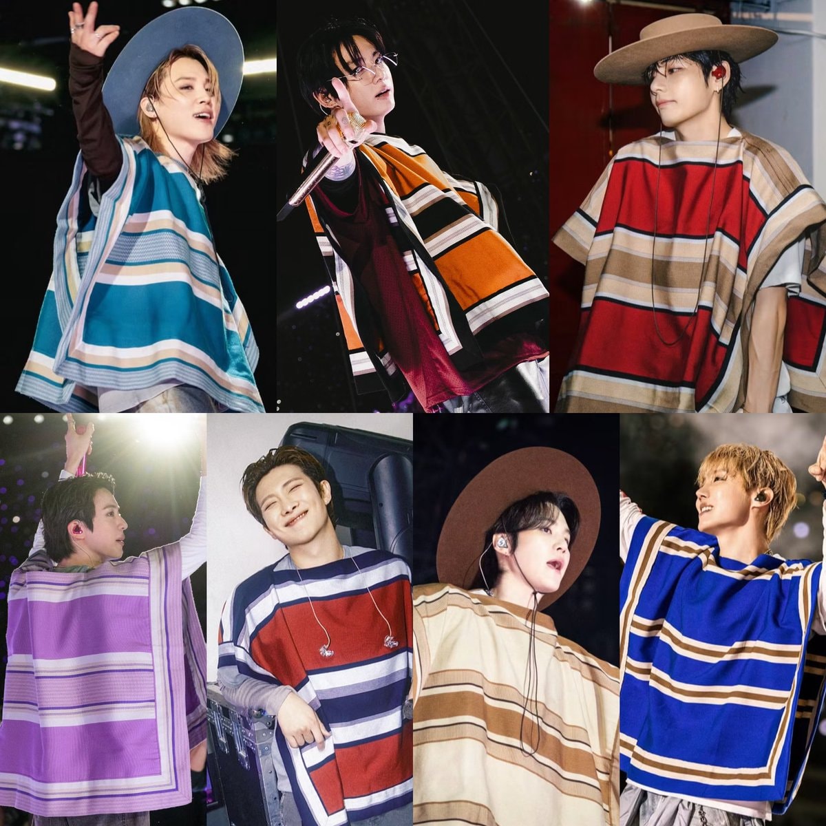 BTS in Chilean Huaso outfits
