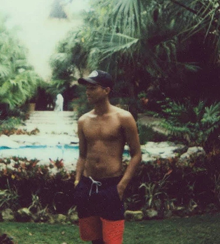 Jaafar Jackson shirtless pool (photo 1 of 2)
