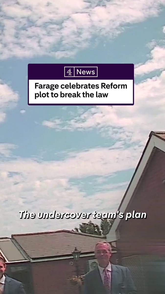 Nigel Farage celebrates Reform plot