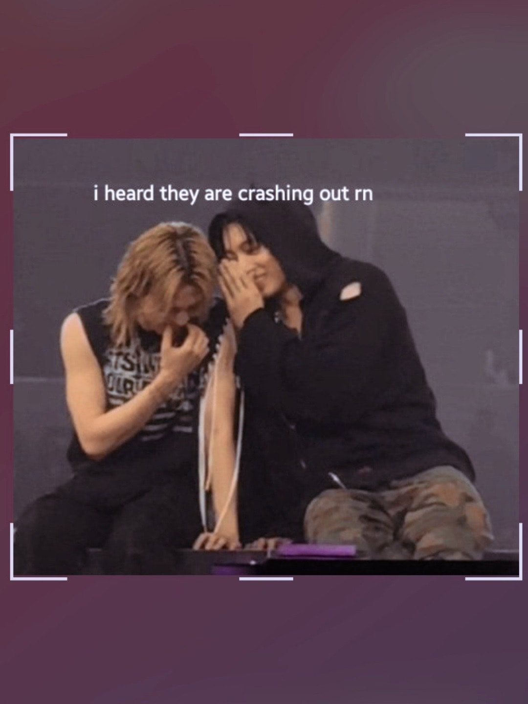 Blonde person whisper reaction