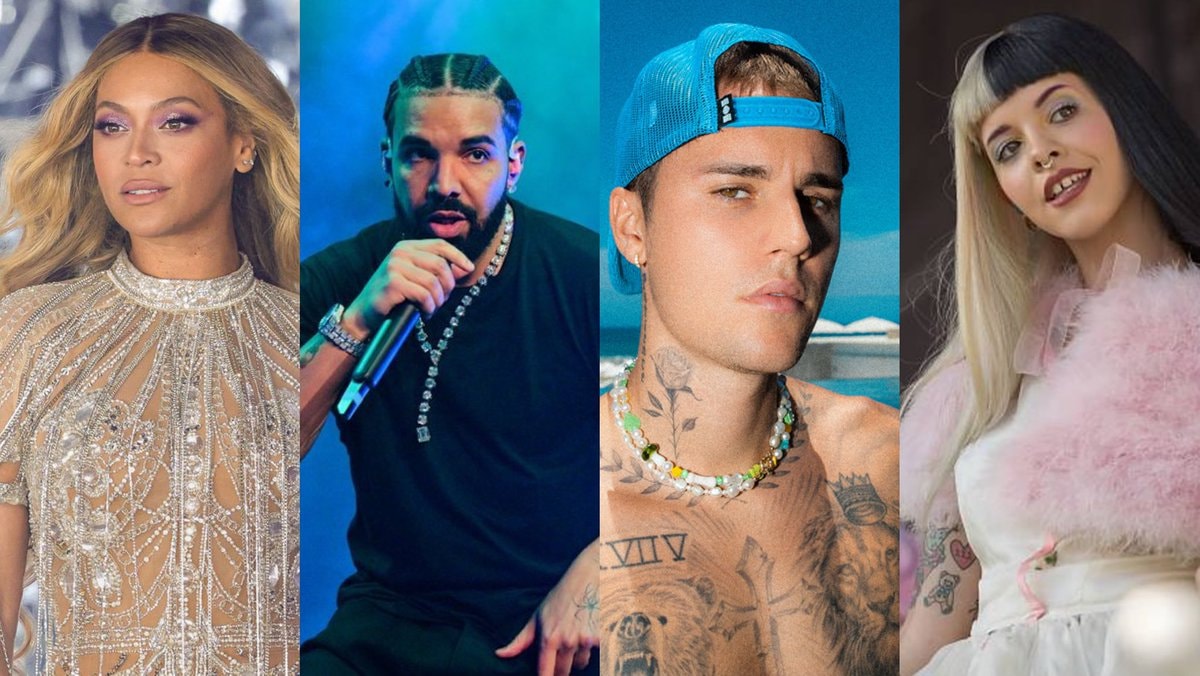 Beyoncé 17 Drake 15 Justin Bieber Melanie Martinez Beyoncé 17 Drake 15 Justin Bieber Melanie Martinez