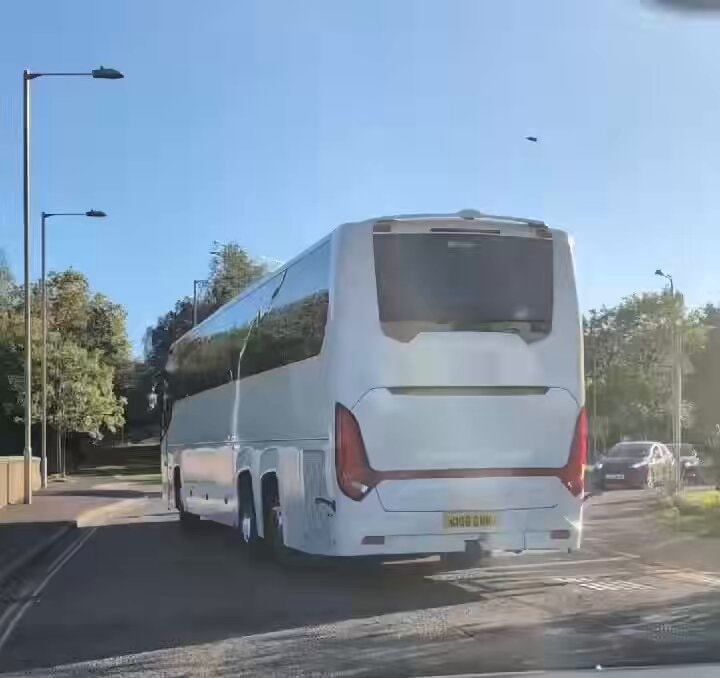 Police escort to Gosport England
