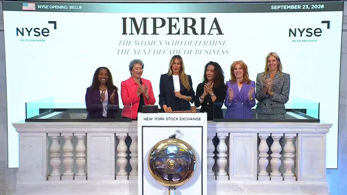 Melania Trump NYSE opening bell