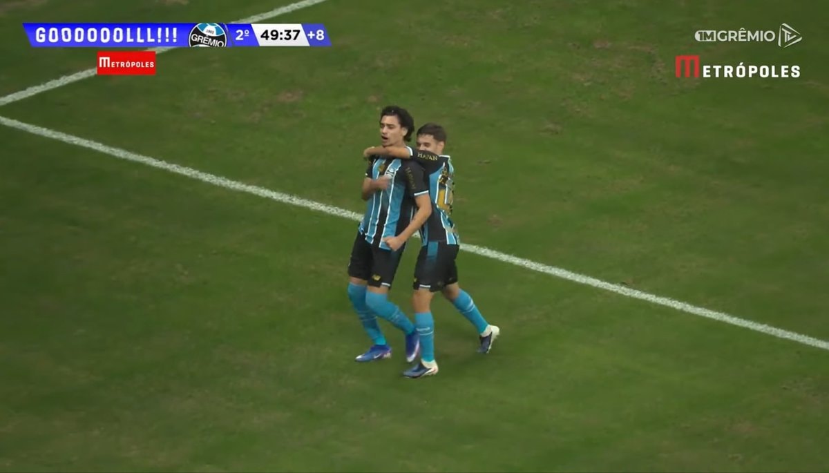Matheus Nascimento penalty goal Grêmio