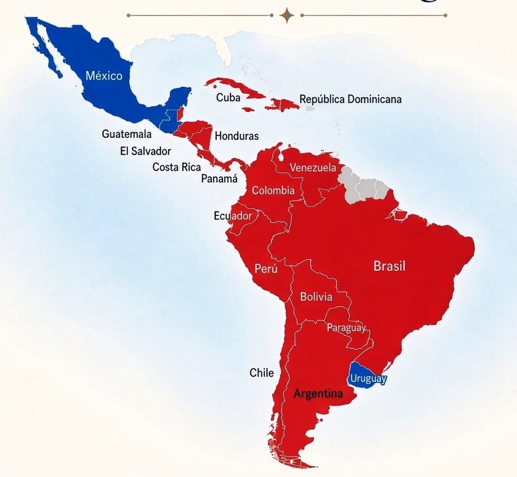 South America political map shift