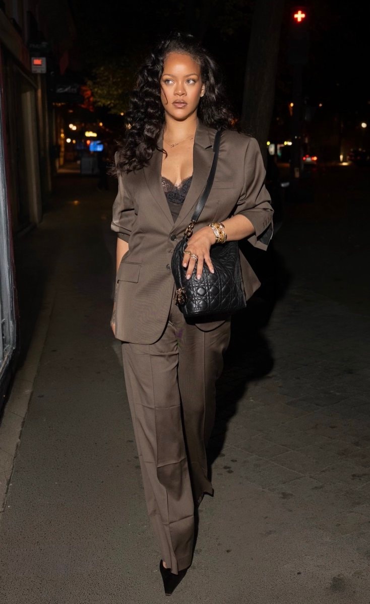 Rihanna out at night