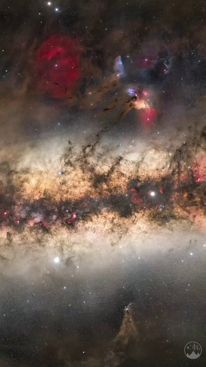 Milky Way Galaxy center voyage