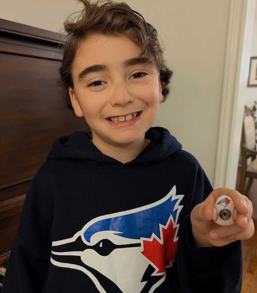 Logan Dorna Toronto Blue Jays prosthetic (photo 2 of 2)