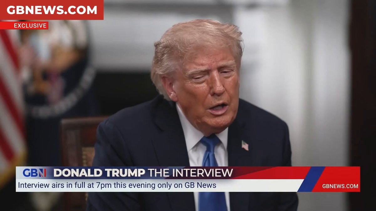 Trump Falklands Iran interview GB News
