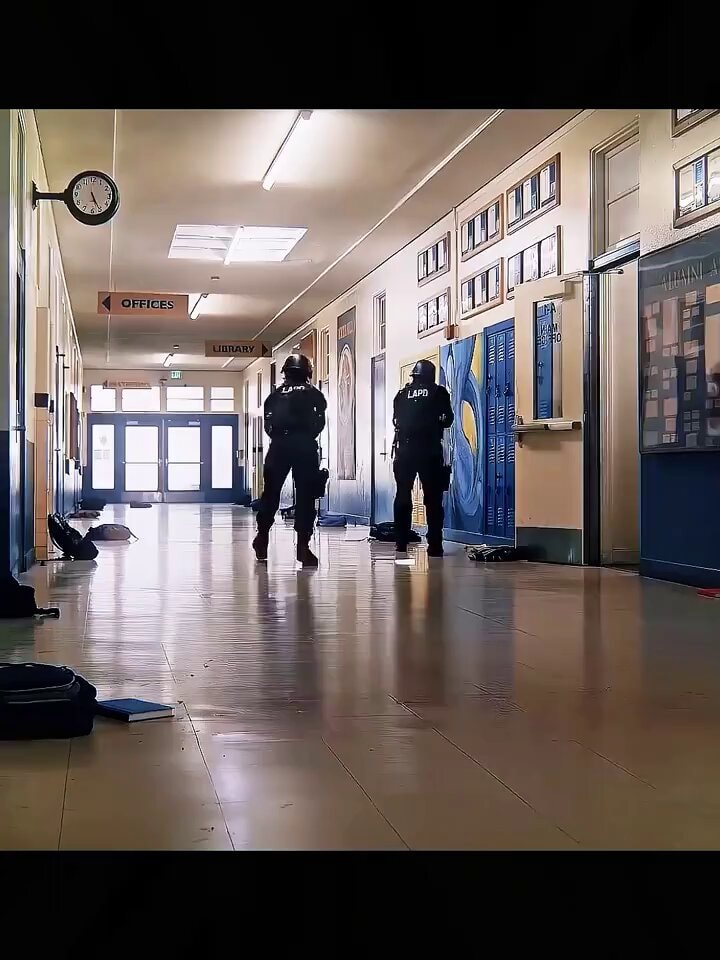 LAPD SWAT school hallway