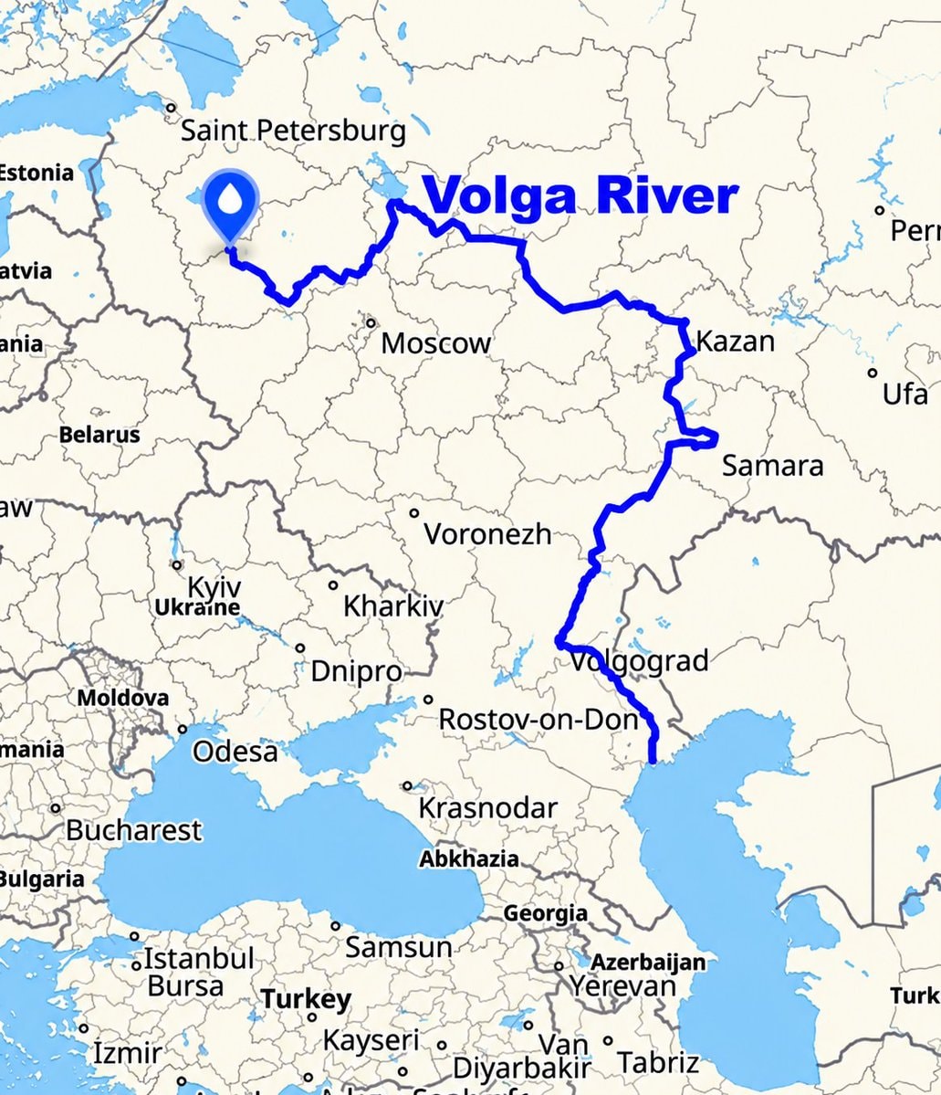 Longest rivers in Europe ranked