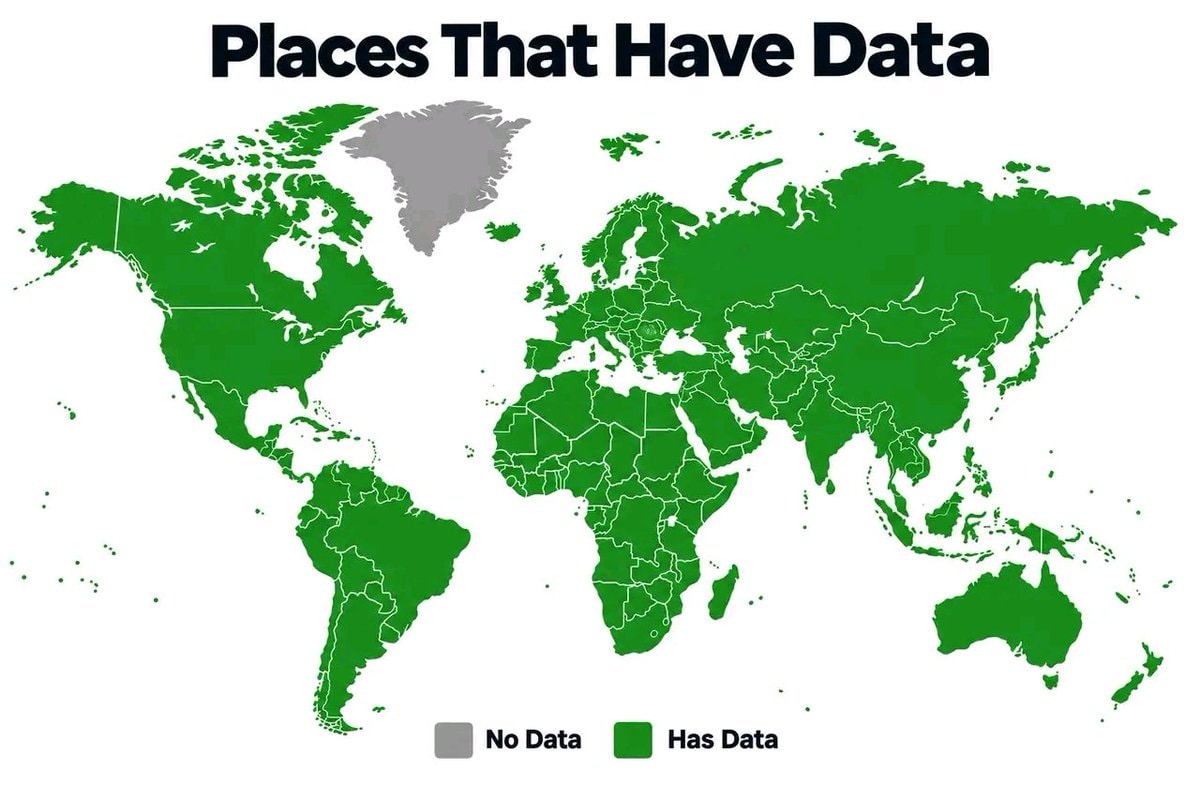 Places That Have Data