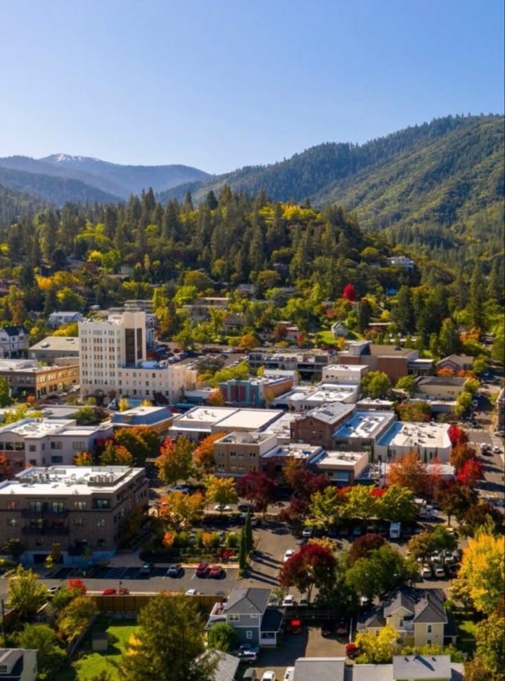 Ashland Oregon valley view