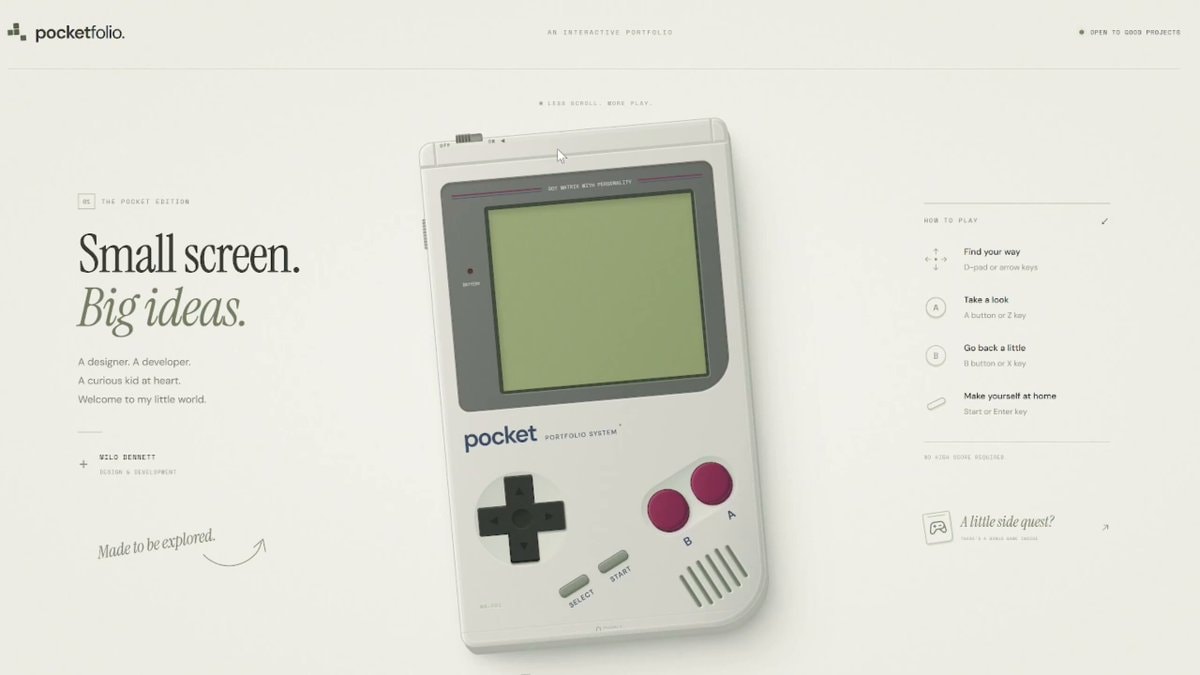 GPT-6 Astra Gameboy portfolio