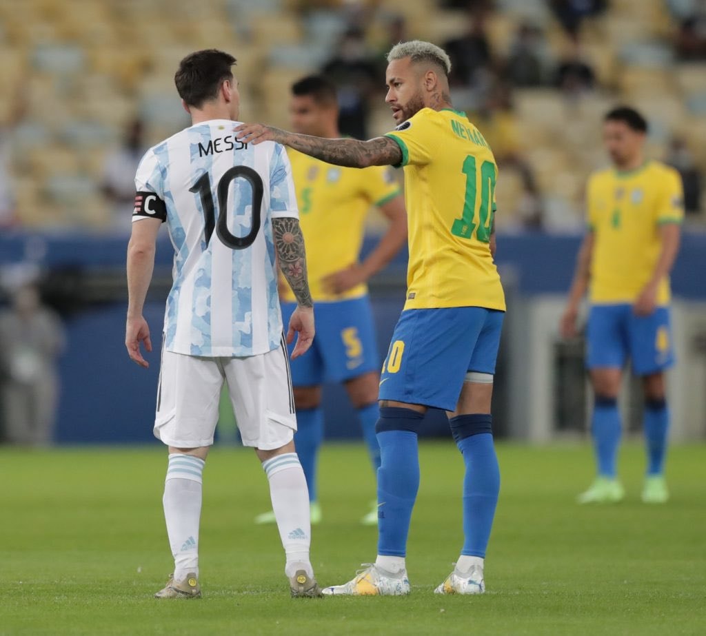 Neymar tribute to Leo Messi Argentina