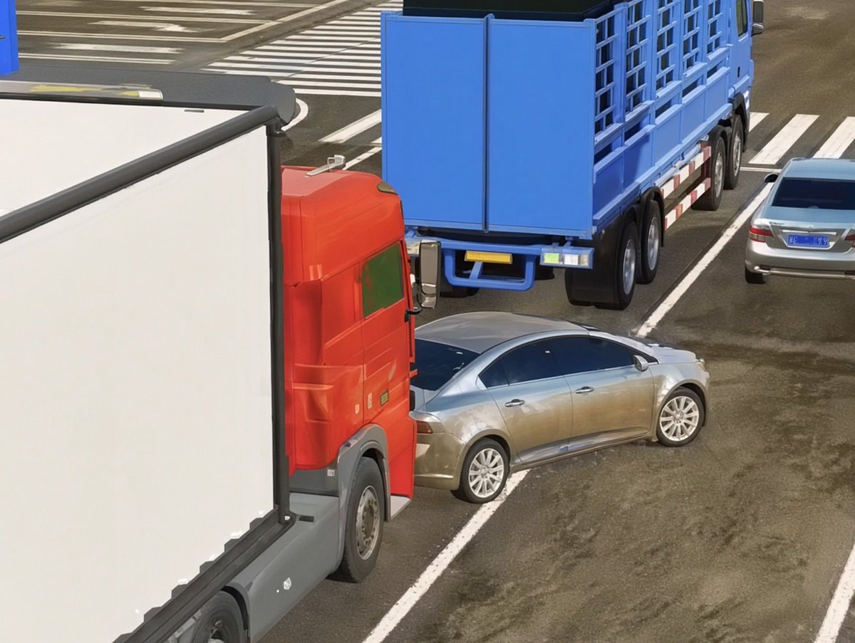 Tesla rear-end safety maneuver