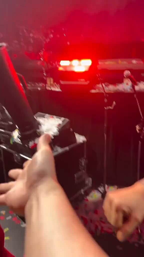 Dua Lipa holds hands with fan