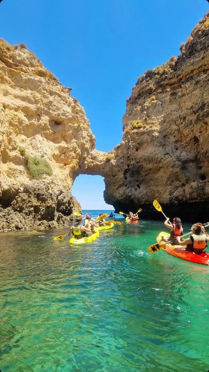 Algrave Portugal kayaking rock archway