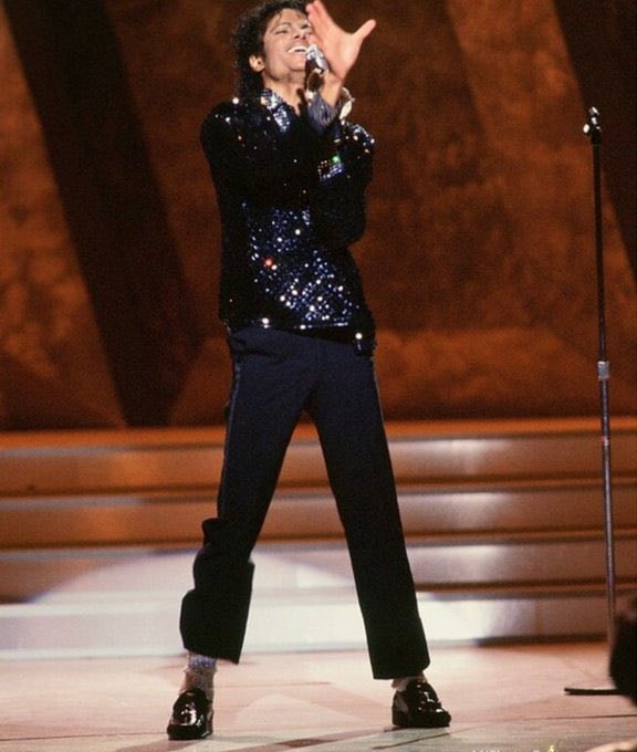 Michael Jackson black sequin stage performance (photo 4 of 4)