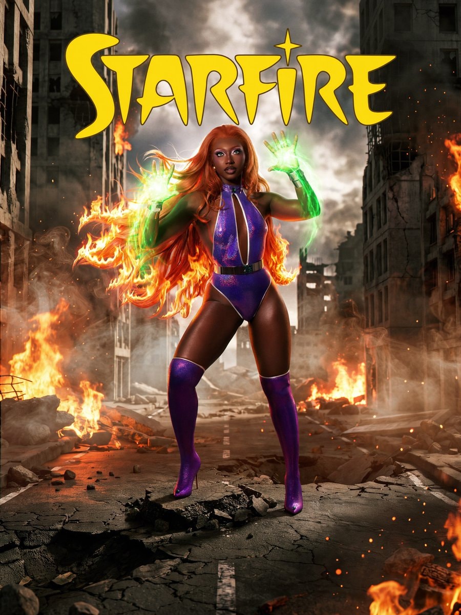Aniya Harvey Starfire Halloween