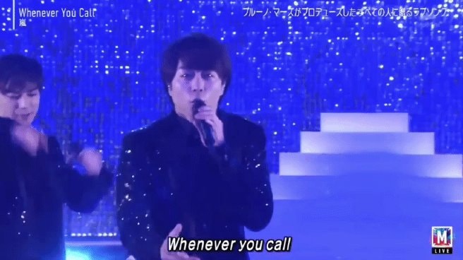 Male singer performing Whenever You Call ❤️