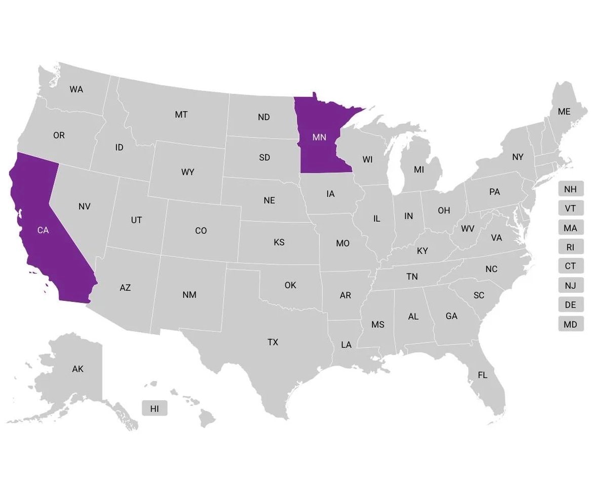 US states map comparison
