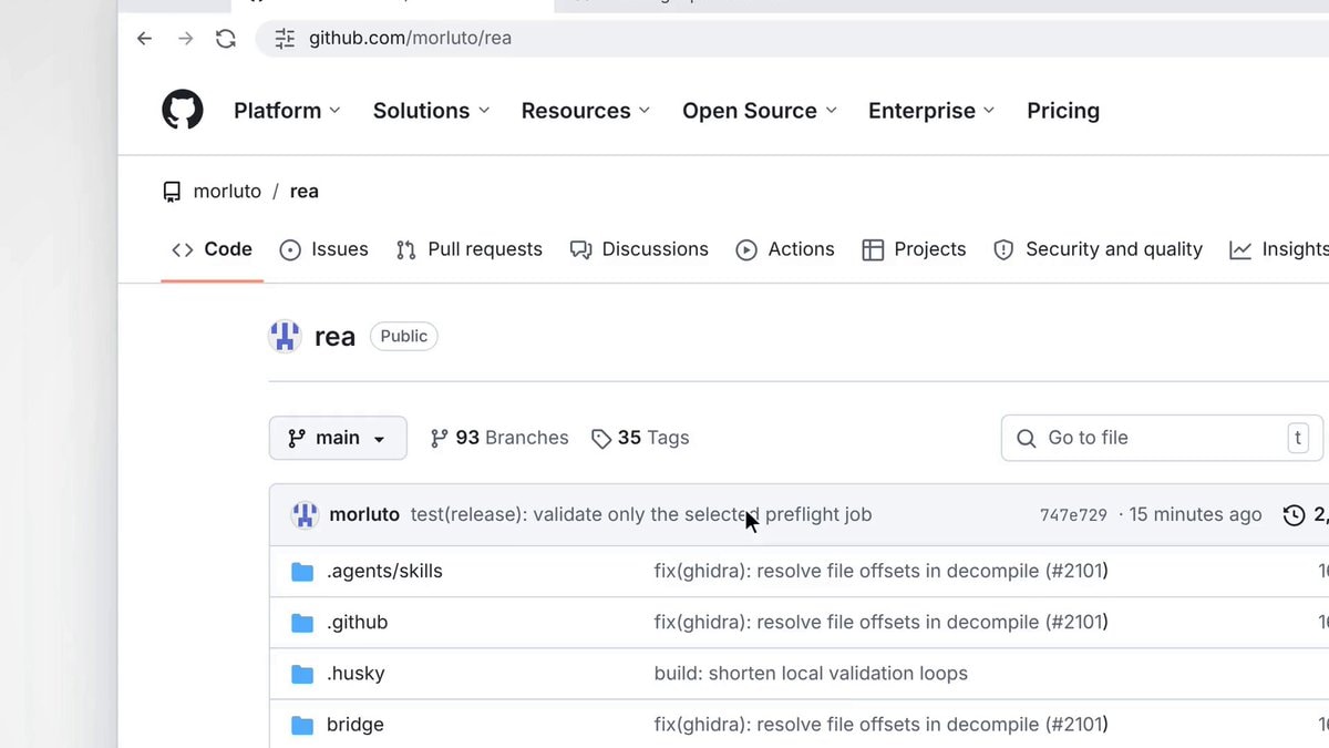 REA GitHub repo analysis REA GitHub repo analysis