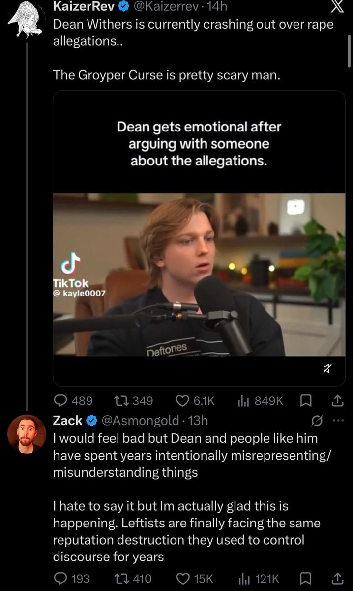 Asmongold on Dean Withers