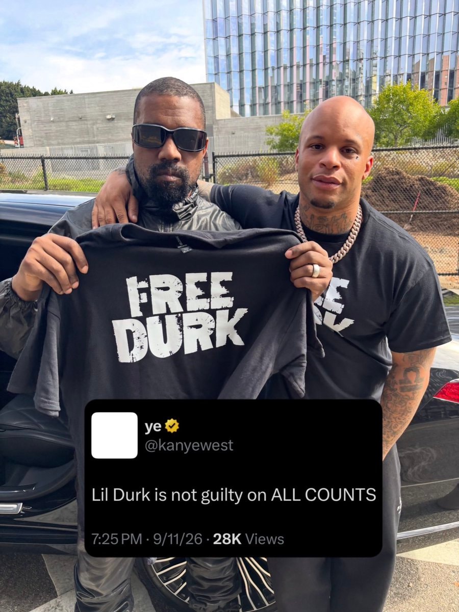 Ye declares Lil Durk not guilty