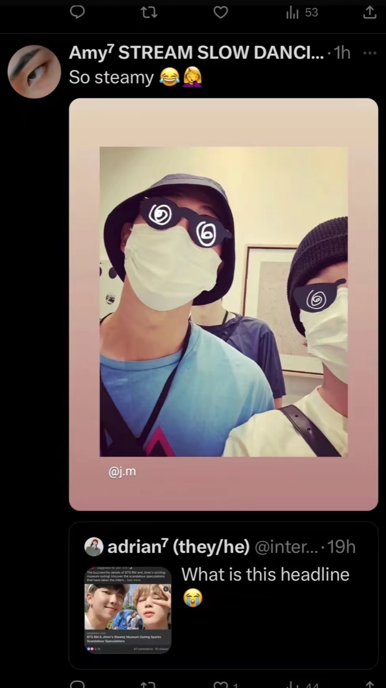 Minimoni headline BTS RM Jimin (photo 2 of 4)