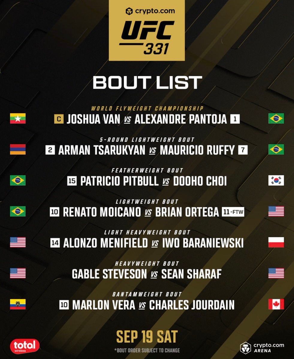 UFC 331 full card (photo 1 of 2)