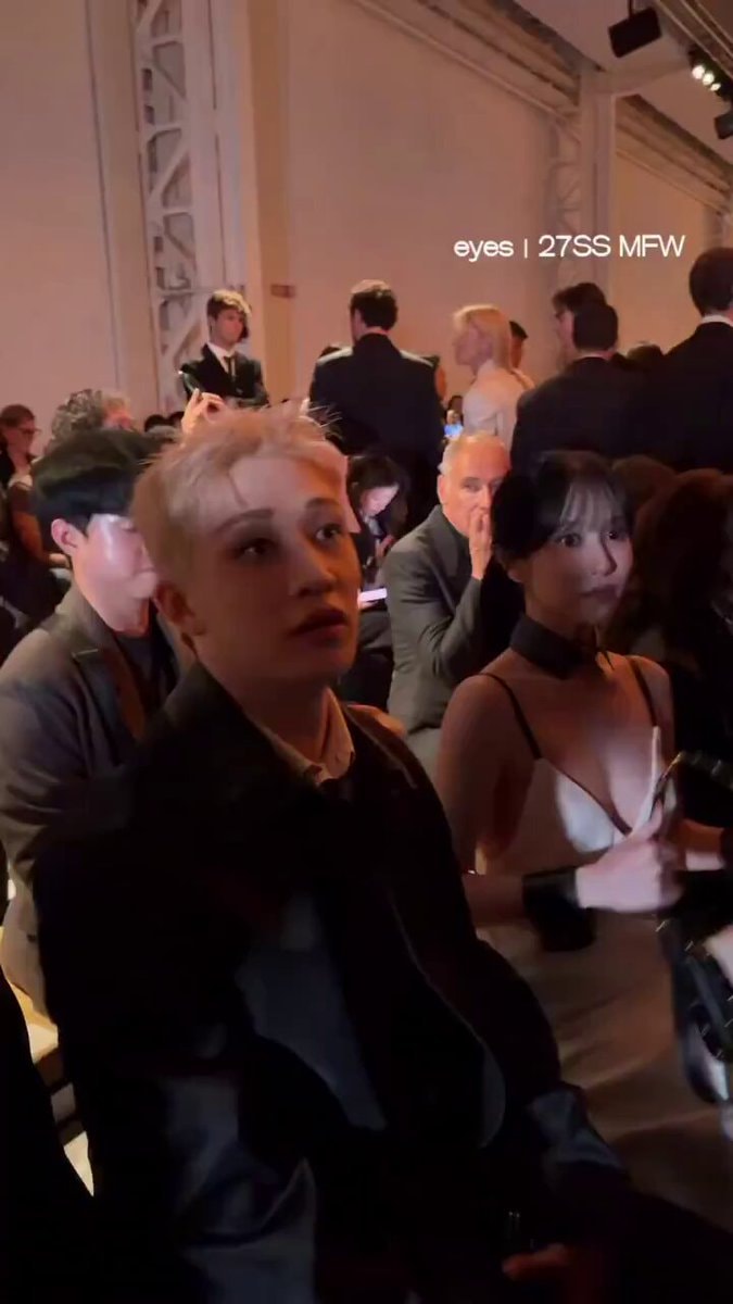 Bang Chan and Mina Fendi Milan