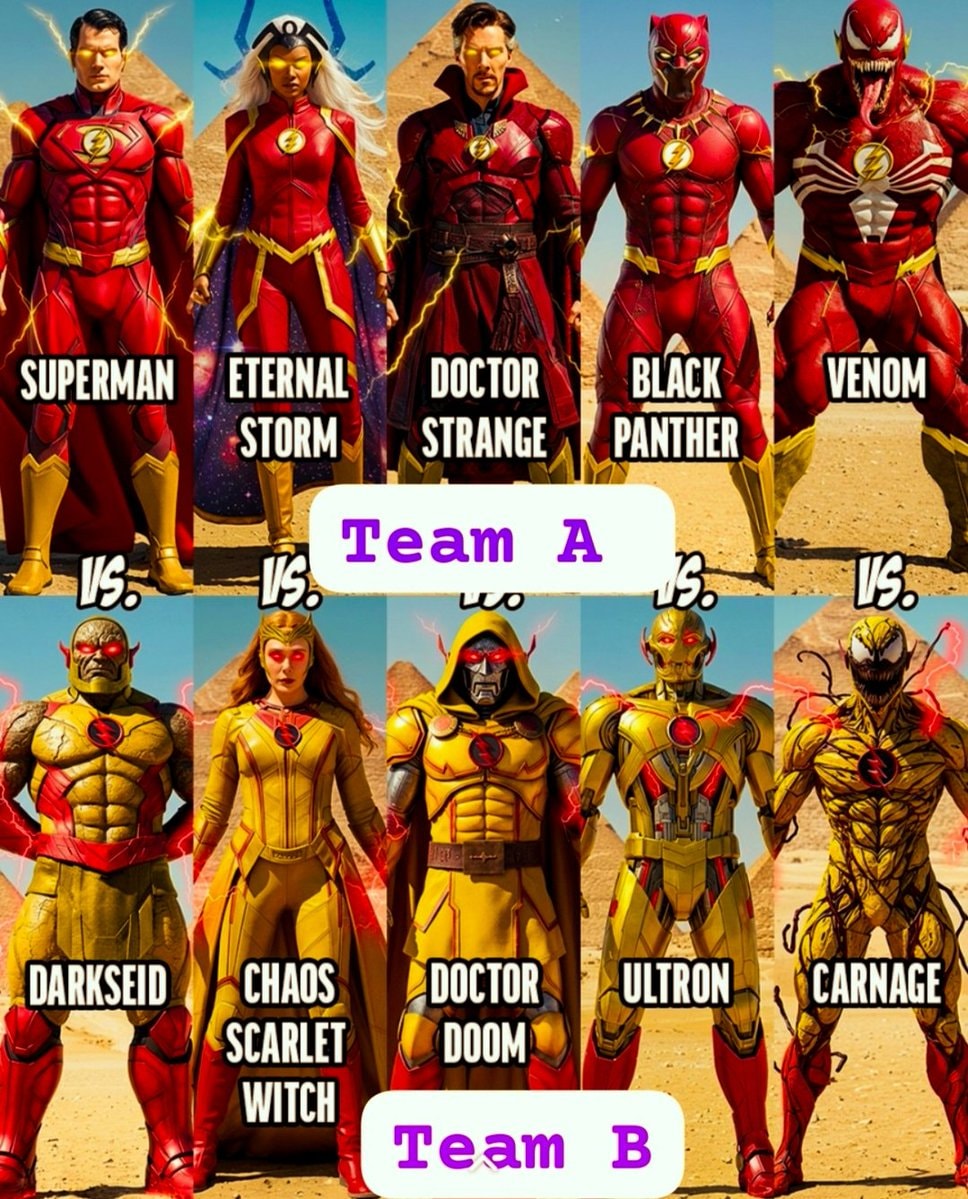 Team A vs Team B desert showdown