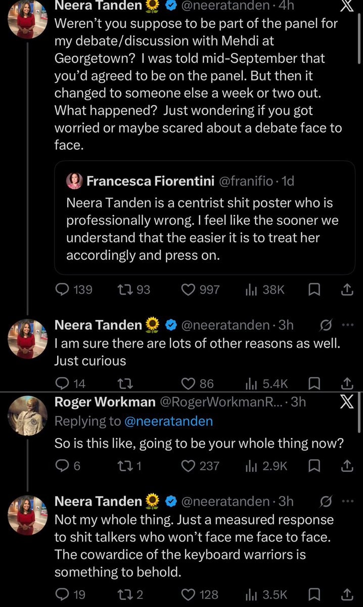 Neera Tanden debate style