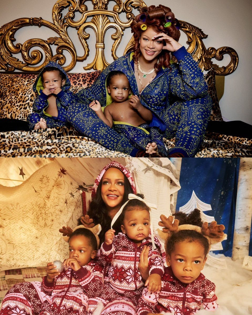 Rihanna with her kids festive moments